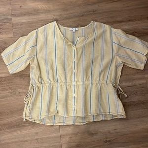 Madwell peplum top size-Medium